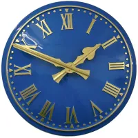 Bury Outdoor Clock Service blue dial